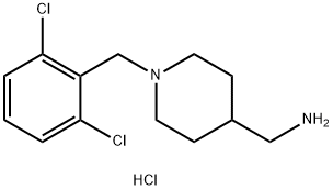 (1-(2,6-DICHLOROBENZYL)PIPERIDIN-4-YL)METHANAMINE HYDROCHLORIDE Struktur