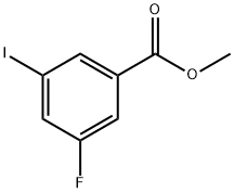 METHYL 3-FLUORO-5-IODOBENZOATE Struktur