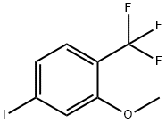 4-iodo-2-methoxy-1-(trifluoromethyl)benzene Struktur