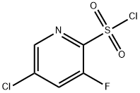 5-CHLORO-3-FLUOROPYRIDINE-2-SULFONYL CHLORIDE Struktur