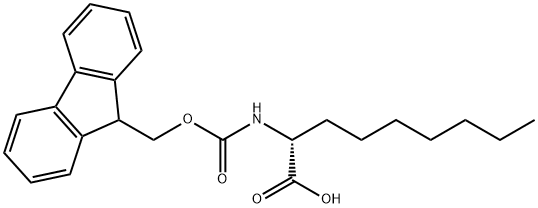 N-Fmoc-R-2-amino-Nonanoic acid Struktur