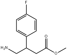 4-Amino-3-(4-fluoro-phenyl)-butyric acid methyl ester Struktur