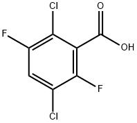 2,5-DICHLORO-3,6-DIFLUOROBENZOIC ACID Structure