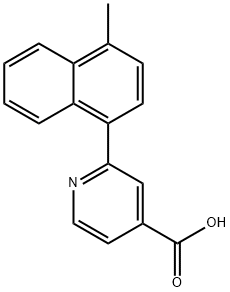 2-(4-METHYLNAPHTHALEN-1-YL)ISONICOTINIC ACID Structure