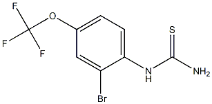 [2-bromo-4-(trifluoromethoxy)phenyl]thiourea Struktur