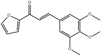 (2E)-1-(furan-2-yl)-3-(3,4,5-trimethoxyphenyl)prop-2-en-1-one Struktur