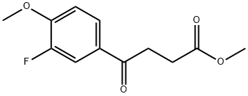 METHYL 4-(3-FLUORO-4-METHOXYPHENYL)-4-OXOBUTANOATE Struktur