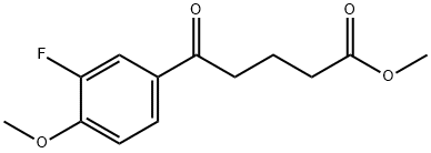 METHYL 5-(3-FLUORO-4-METHOXYPHENYL)-5-OXOPENTANOATE Struktur