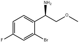 (1R)-1-(2-BROMO-4-FLUOROPHENYL)-2-METHOXYETHYLAMINE Structure