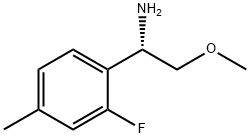 (1S)-1-(2-FLUORO-4-METHYLPHENYL)-2-METHOXYETHYLAMINE Struktur