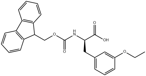 N-Fmoc-D-3-ethoxy-Phenylalanine Struktur