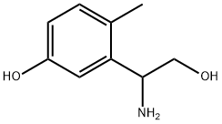 3-(1-AMINO-2-HYDROXYETHYL)-4-METHYLPHENOL Struktur