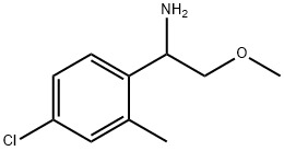 1-(4-CHLORO-2-METHYLPHENYL)-2-METHOXYETHAN-1-AMINE Struktur