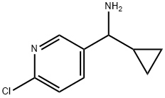 1-(6-chloropyridin-3-yl)-1-cyclopropylmethanamine Struktur