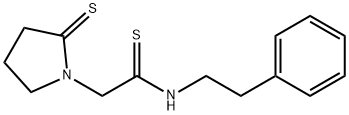 1-Pyrrolidineethanethioamide,N-(2-phenylethyl)-2-thioxo- Struktur