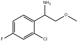 1-(2-CHLORO-4-FLUOROPHENYL)-2-METHOXYETHAN-1-AMINE Struktur