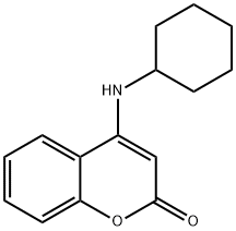 4-(cyclohexylamino)chromen-2-one Struktur