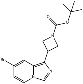 1-Azetidin-3-Yl-7-Bromo-Imidazo[1,5-A]Pyridine Struktur