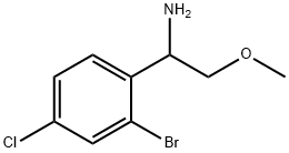 1-(2-BROMO-4-CHLOROPHENYL)-2-METHOXYETHAN-1-AMINE Struktur