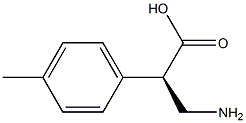 (2R)-3-amino-2-(4-methylphenyl)propanoic acid Struktur