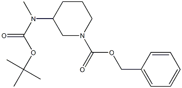 1-CBZ-3-N-(BOC-氨甲基)哌啶, 1284966-16-0, 結(jié)構(gòu)式