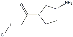 (R)-1-(3-Aminopyrrolidin-1-yl)ethanone hydrochloride Struktur