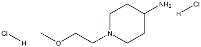 1-(2-Methoxyethyl)piperidin-4-amine dihydrochloride Struktur