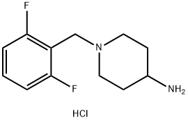 1-(2,6-Difluorobenzyl)piperidin-4-aminedihydrochloride Struktur