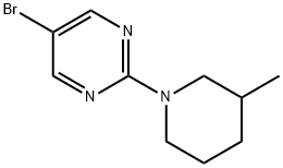 5-bromo-2-(3-methylpiperidin-1-yl)pyrimidine Struktur