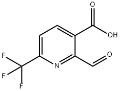 2-Formyl-6-trifluoromethyl-nicotinic acid Struktur