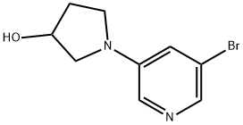 1-(5-bromopyridin-3-yl)pyrrolidin-3-ol|