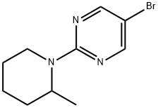 5-bromo-2-(2-methylpiperidin-1-yl)pyrimidine Struktur