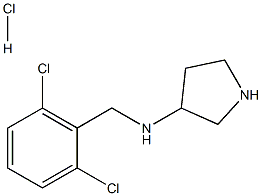 N-(2,6-DICHLOROBENZYL)PYRROLIDIN-3-AMINE HYDROCHLORIDE Struktur