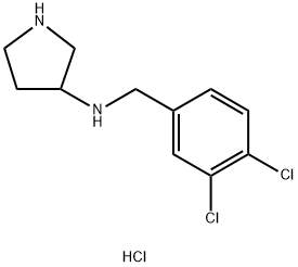 N-(3,4-DICHLOROBENZYL)PYRROLIDIN-3-AMINE HYDROCHLORIDE Struktur