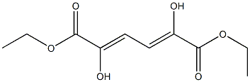 2,4-Hexadienedioic acid, 2,5-dihydroxy-, diethyl ester Struktur