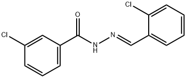 3-chloro-N'-(2-chlorobenzylidene)benzohydrazide Struktur