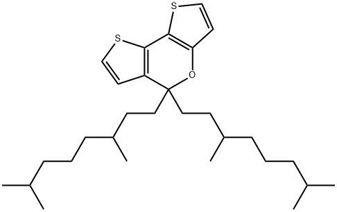 5,5-Bis(3,7-dimethyloctyl)-5H-dithieno[3,2-b:2',3'-d]pyran Struktur