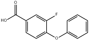 3-(4-fluorophenoxy)benzoic acid Struktur