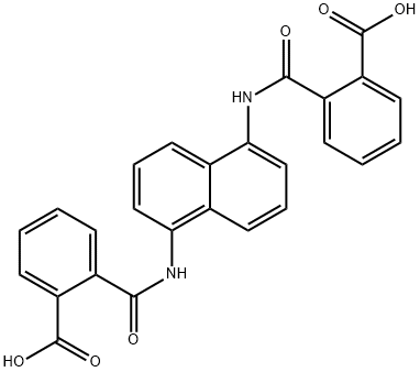 Benzoic acid, 2,2'-[1,5-naphthalenediylbis(iminocarbonyl)]bis- Struktur