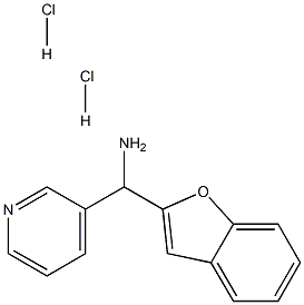 1-BENZOFURAN-2-YL(PYRIDIN-3-YL)METHANAMINE DIHYDROCHLORIDE Struktur