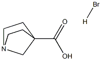 1-Azabicyclo[2.2.1]heptane-4-carboxylic acid hydrobromide Struktur