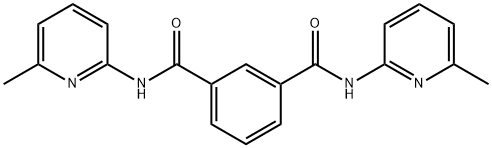 1,3-Benzenedicarboxamide, N,N'-bis(6-methyl-2-pyridinyl)- Struktur