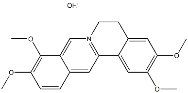 Dibenzo[a,g]quinolizinium,5,6-dihydro-2,3,9,10-tetramethoxy-, hydroxide (9CI) Struktur