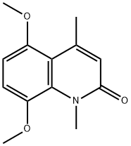 5,8-Dimethoxy-1,4-dimethyl-1H-quinolin-2-one Struktur