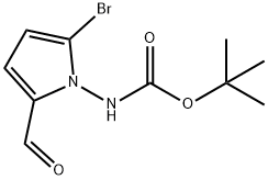 TERT-BUTYL (2-BROMO-5-FORMYL-1H-PYRROL-1-YL)CARBAMATE Struktur