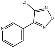 3-(4-Chloro-furazan-3-yl)-pyridine Struktur