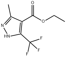 5-Methyl-3-trifluoromethyl-1H-pyrazole-4-carboxylic acid ethyl ester Struktur