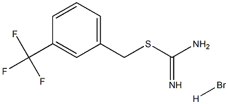 ({[3-(trifluoromethyl)phenyl]methyl}sulfanyl)methanimidamide hydrobromide Struktur