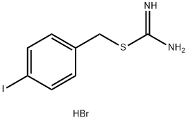 {[(4-iodophenyl)methyl]sulfanyl}methanimidamide hydrobromide Struktur