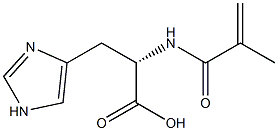 L-Histidine, N-(2-methyl-1-oxo-2-propenyl)- Struktur